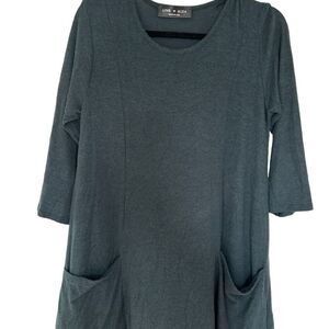 Love Kuza size L navy tunic